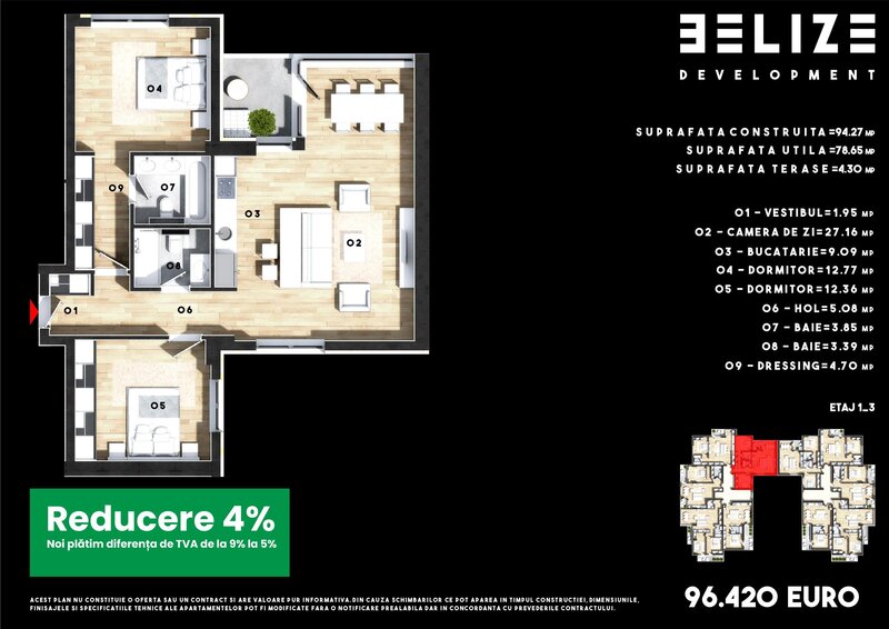 APARTAMENT 3 CAMERE Padurea Cernica